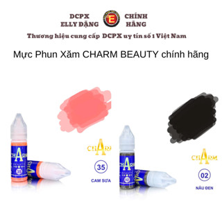 Mực phun môi Charm Tông mực phun môi, mực bong đậm hữu cơ Charm , Mực charm của Đức đầy đủ tông màu Chính Hãng