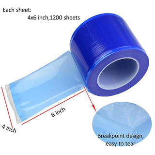  Cuộn Nilong bảo vệ máy xăm Cuộn 1200 miếng dán y tế ,màng bọc vệ sinh bảo vệ đèn ,máy xăm ,dụng cụ phun xăm và dụng cụ 