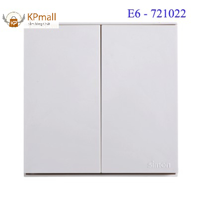 Module Công tắc đôi 2 chiều 16A vuông cao cấp Simon Series E6 721022