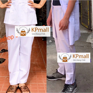 Quần blouse trắng nam nữ, quần y tế cho bác sĩ, y tá, dược sĩ...