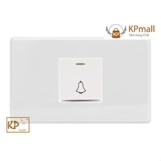  Bộ công tắc nút nhấn chuông lắp đế âm hoặc nổi chữ nhật Simon H27-H118H 