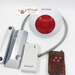 Thiết bị báo động báo trộm không dây gắn cửa sắt có điều khiển từ xa Kawasan AL21-MS03-R