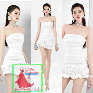 VÁY CUP BODY KIỂU DÂY NGANG TÙNG BÈO 200524