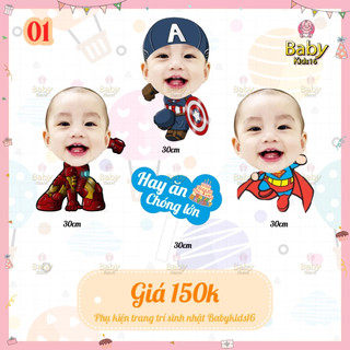 COMBO CHIBI ( gồm 3 CHIBI + 1 HASHTAG CẦM TAY size 30cm ) cho bé trai