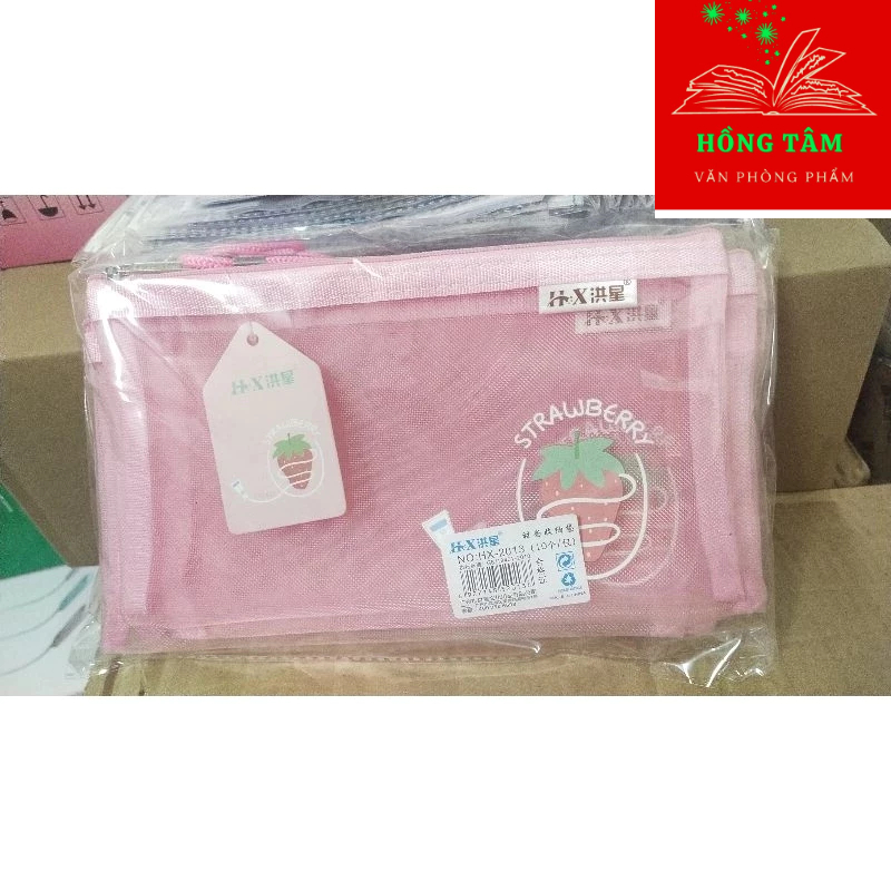 Combo 2 Chiếc Ví lưới A6, túi lưới đựng bút