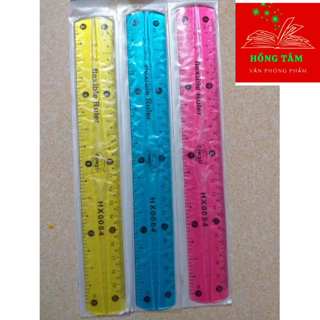 Combo 3 chiếc Thước Dẻo 20cm Aling