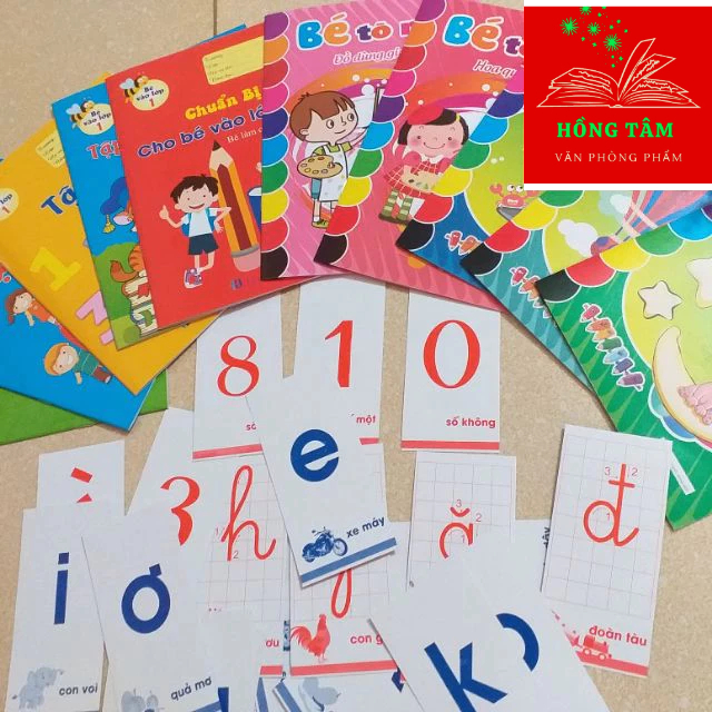 Bộ 10 quyển+ thẻ flashcard to
