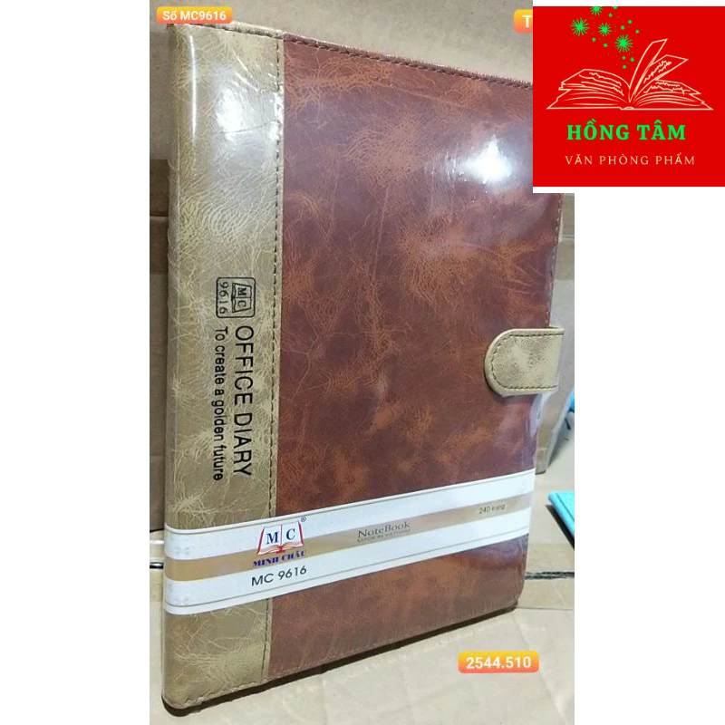Sổ da cài khuy Minh Châu MC9616