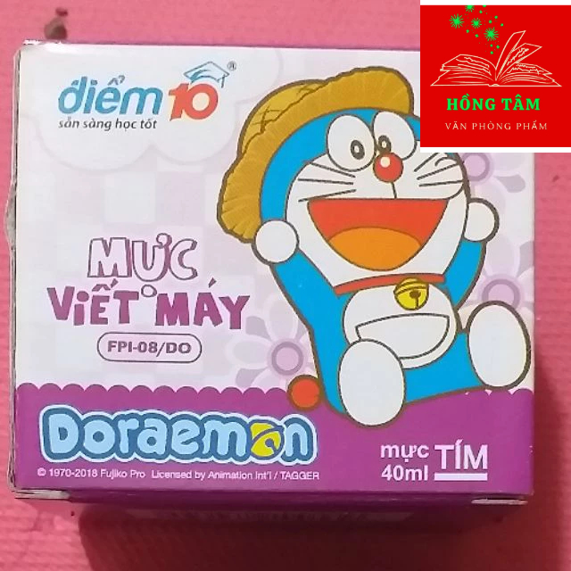 Combo 3 lọ Mực Đô rê mon tím( Mực bơm bút máy)