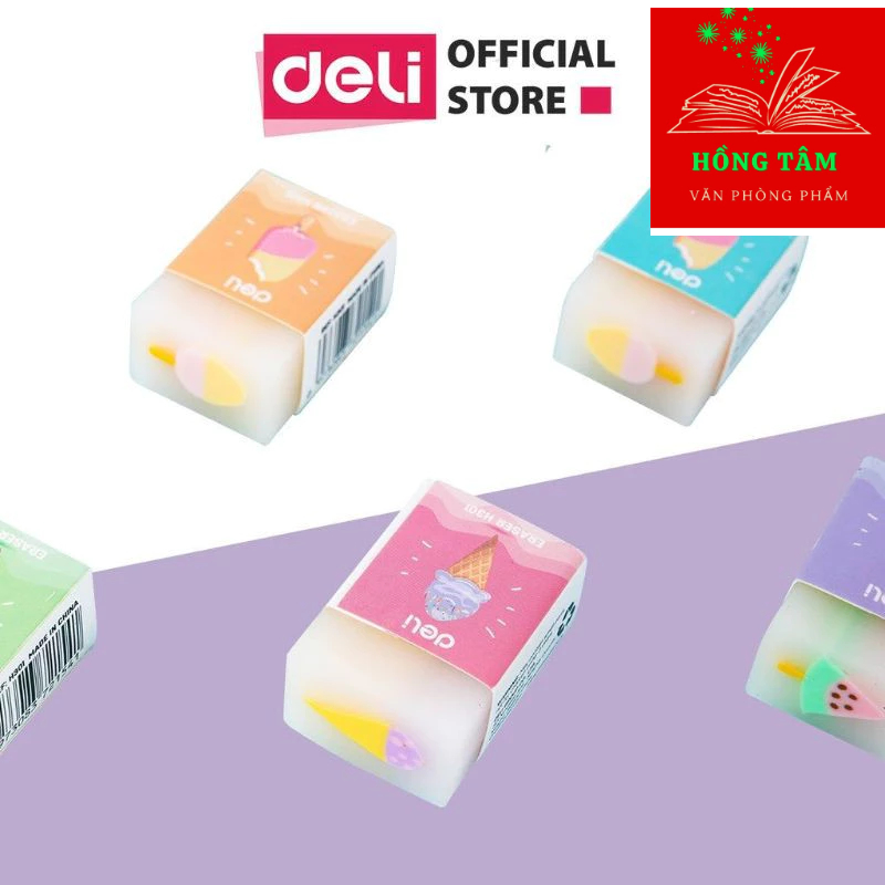 Combo 5 viên Tẩy màu deli, tẩy thạch hình que kem siêu kute H301