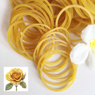 Bich dây thun cột đồ màu vàng