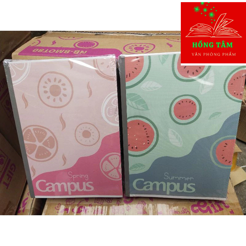 Sét 10 vở kẻ ngang campus/vở campus 80trang season