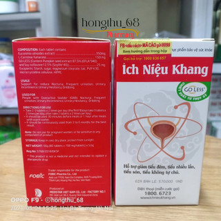 Ích Niệu Khang lọ 80 viên