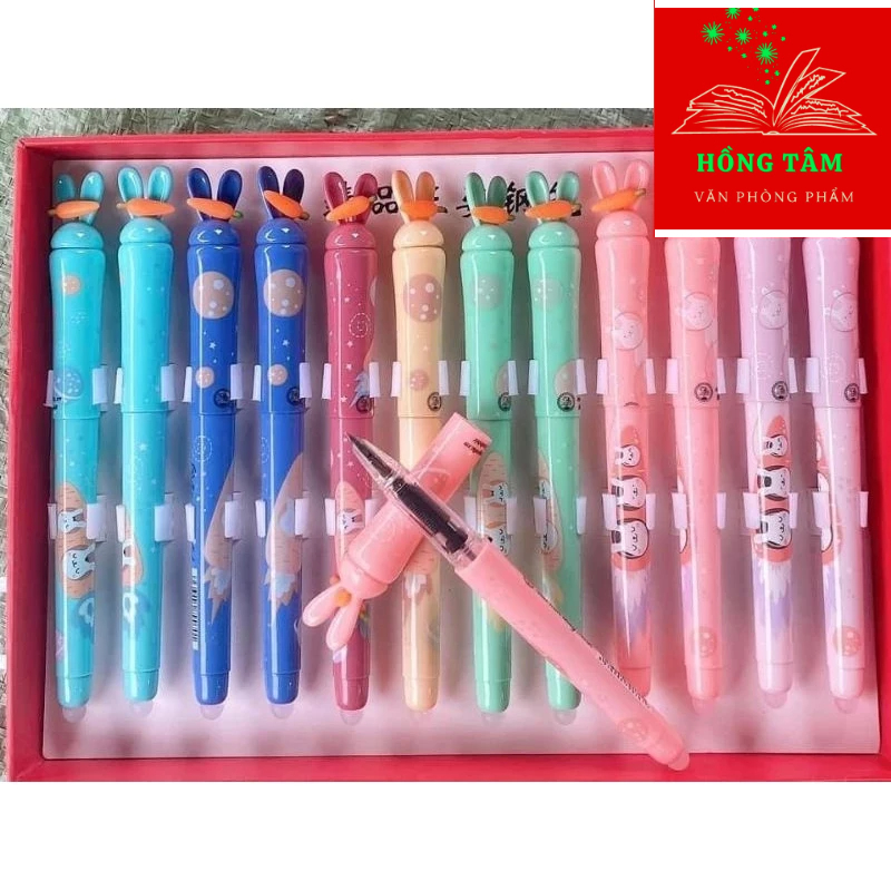 Combo 3 Chiếc Bút máy bơm mực, bút máy tẩy được thỏ thần kỳ 070