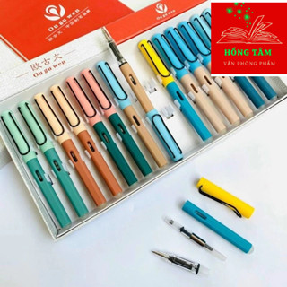  Combo 10c bút máy tẩy được thân nhỏ 7006 ngòi êm 