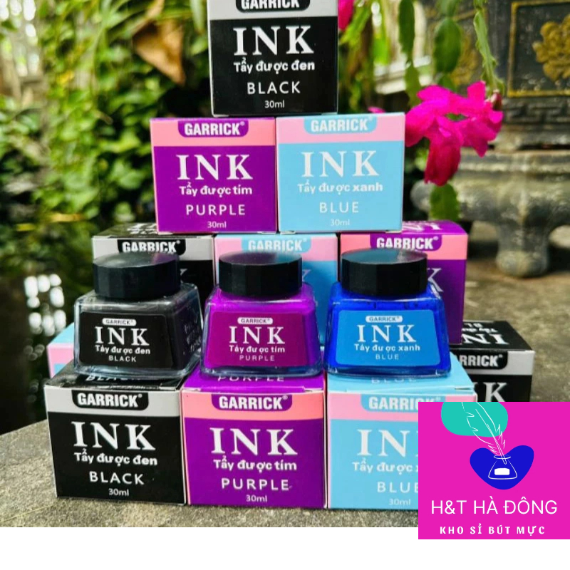  Mực BƠM bút máy tẩy được mực tẩy xoá được 30ml 