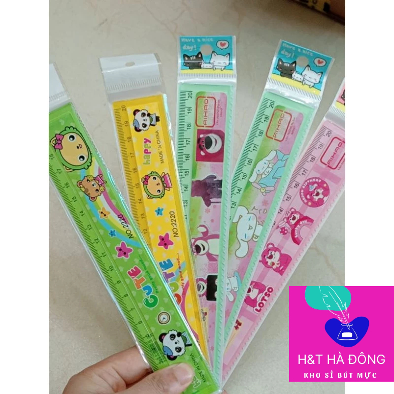 COMBO 10 CHIẾC thước kẻ 20cm hình kute