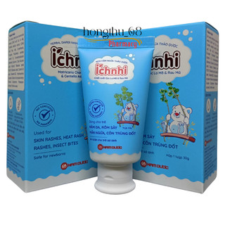 Kem hăm ngứa thảo dược Ích nhi 30g dùng cho trẻ hăm da, rôm sảy, mẩn ngứa, côn trùng đốt