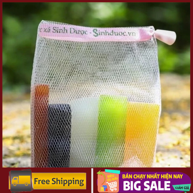 Túi Lưới Tạo Bọt 2 Lớp - Tạo bọt cho bánh xà phòng tắm