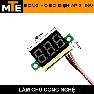 Đồng hồ led đo điện áp 1 chiều DC 5- 30V 0.36"
