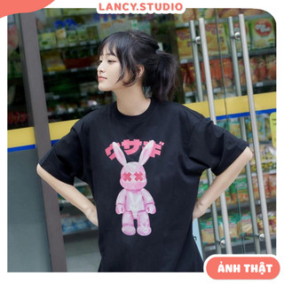 Áo Thun Nam Nữ Form Rộng Tay Lỡ Unisex, Áo Phông Cổ Tròn Basic Overisze mới nhất  - DRUNK RABBIT