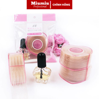 Kích mí lưới cuộn tàng hình nhiều kích cở kèm keo và nhíp dùng cho mọi dáng mắt