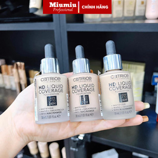 Kem nền Catrice HD 24h mỏng nhẹ tự nhiên 5 tone màu lựa chọn