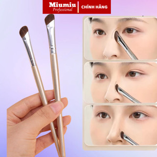 Cọ trang điểm tạo khối mũi lông thú đầu liềm vát chuyên nghiệp