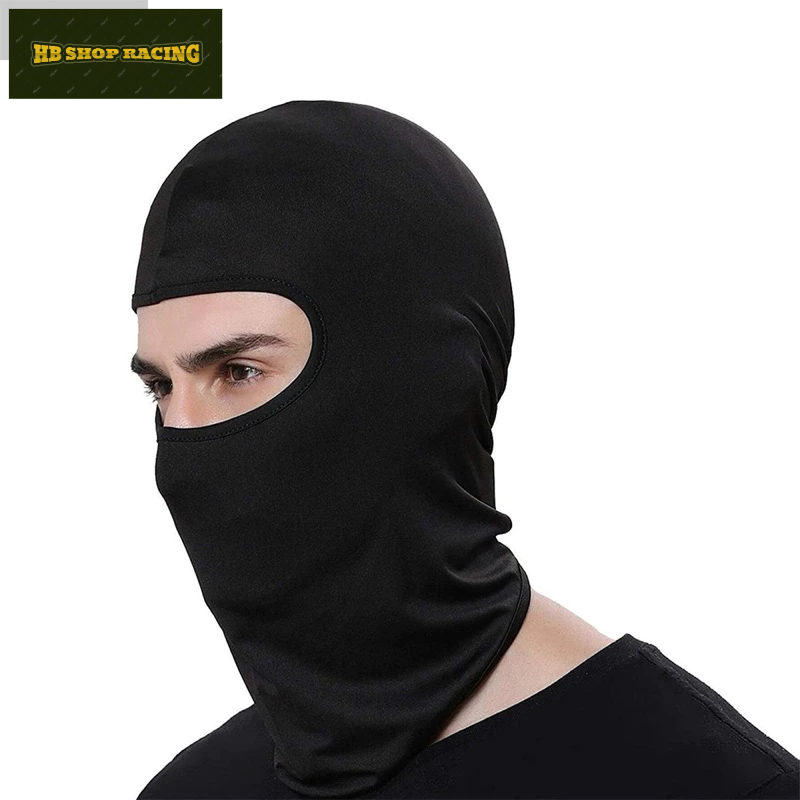 Phụ Kiện Phượt Thủ Khăn Trùm Ninja Full Đen Co Giãn 4 Chiều