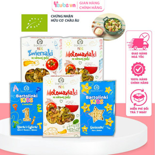 Mỳ nui hữu cơ cho bé ăn dặm YEUBEVN organic an toàn giàu chất dinh dưỡng nhiều hình kích thích vị giác bé