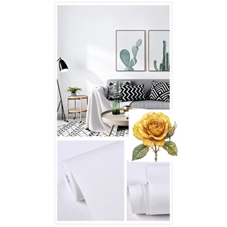 Cuộn giấy dán tường decal màu trắng nhám [ cuộn 10 mét x khổ 45cm ]