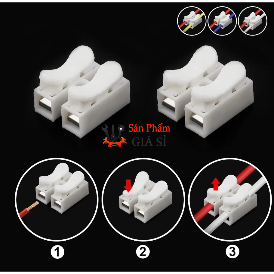 100 CHIẾC CÚT NỐI DÂY ĐIỆN CH-2 ❤️freeship❤️