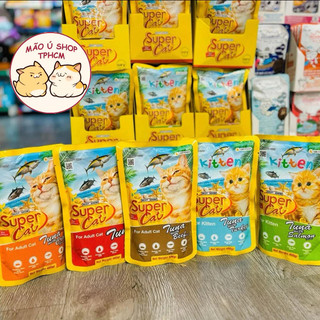   COMBO 12-24 GÓI 400G  PATE SUPER CAT KHỔNG LỒ - PATE NHUYỄN CHO MÈO MỌI LỨA TUỔI 