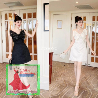 VÁY TAPTA XÒE DÂY ĐÍNH CÁNH BƯỚM TO PHÍA TRƯỚC 050924