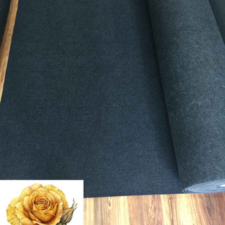 Thảm nỉ trải sàn màu đen - 1m²