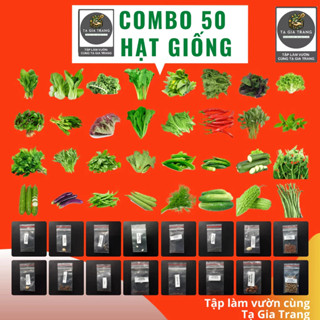 Combo 50 loại hạt giống dễ trồng trong chương trình Deal 1K - Tập làm vườn cùng Tạ Gia Trang