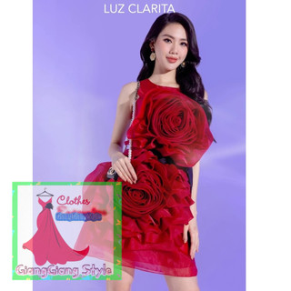 VÁY XOÈ NHẸ ĐÍNH HOA HỒNG XOẮN to 121924