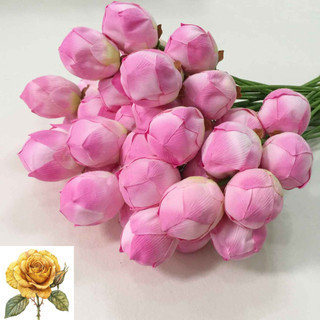 Cành hoa sen giả - cành sen vải lụa cao cấp