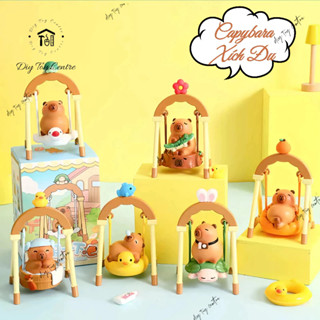 [New] Sưu tầm đồ chơi BLIND BOX hộp mù tượng mô hình capybara ngồi xích đu vô tri CAPYBARA XÍCH ĐU