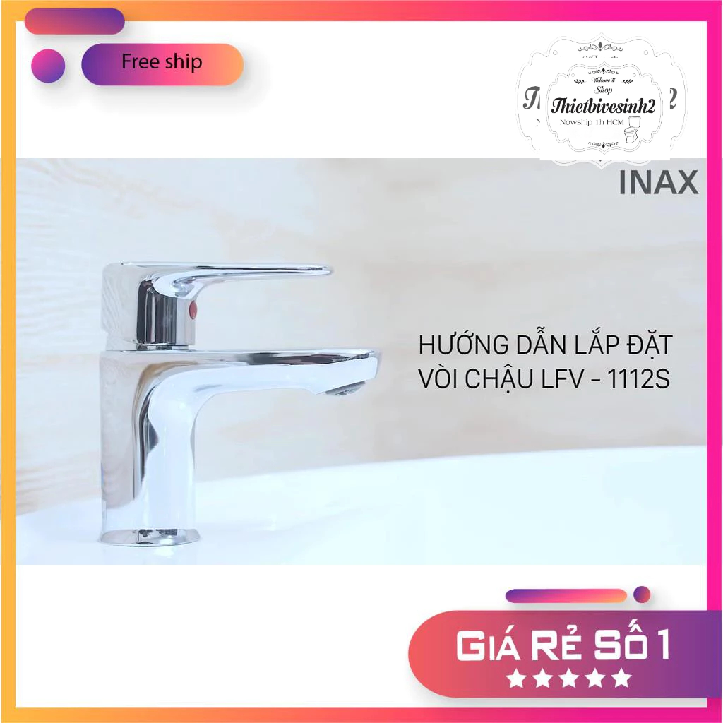 Vòi chậu rửa mặt,Vòi lavabo nóng lạnh INAX LFV-1112S [CHÍNH HÃNG], Bảo hành 2 năm
