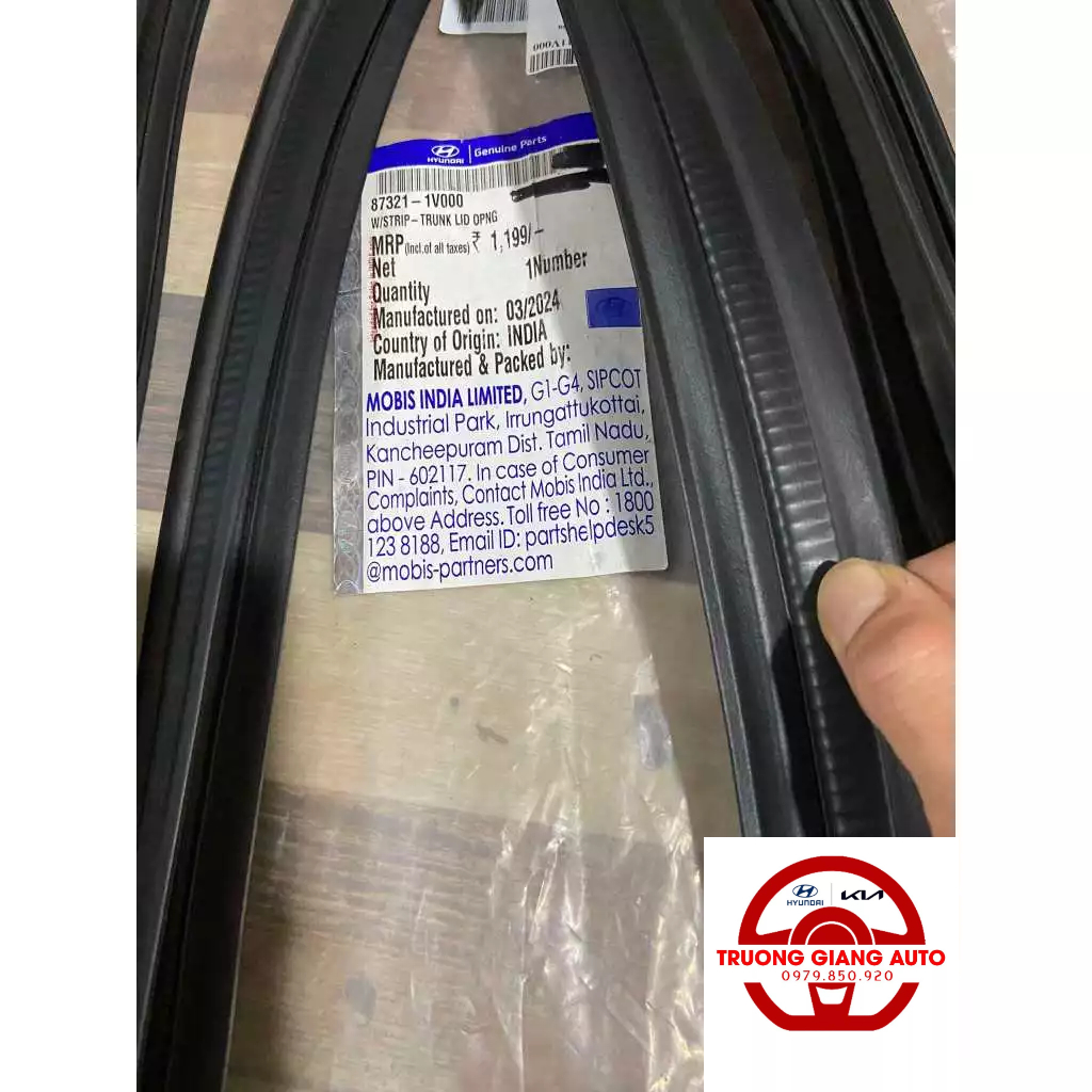 Gioăng cao su cốp sau Hyundai Grand I10 2014 - 2019 Xe Sedan ( chính hãng )