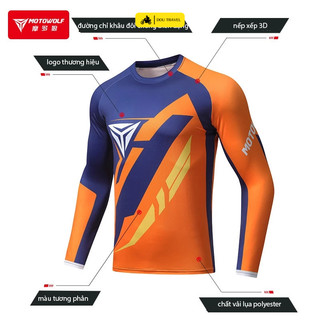 Áo thun MOTOWOLF chính hãng 100%, áo thun, áo chống nắng MOTOWOLF, áo thun đi phượt, áo MOTOWOLF dài tay.