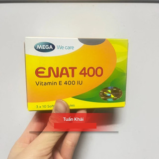 Viên uống Vitamin E ENAT 400IU Chống Lão Hóa, Rạn Da, Nám Sạm Da, Hỗ Trợ Chuẩn Bị Mang Thai