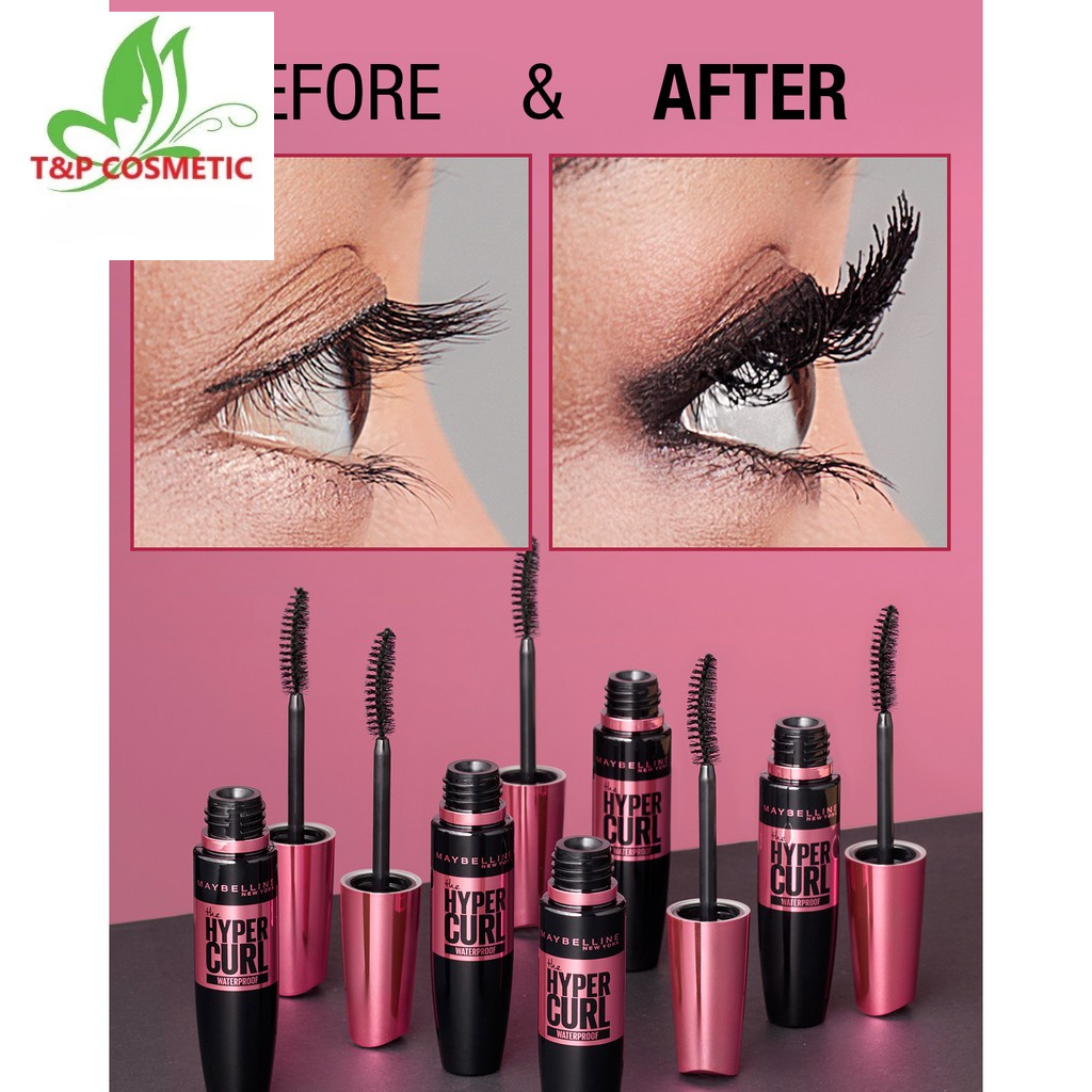 MASCARA LÀM CONG MI 100° HYPERCURL ĐEN MAYBELLINE