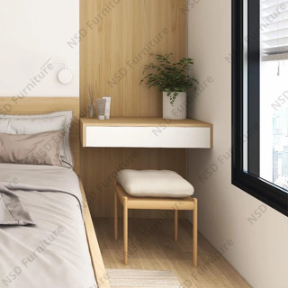 Bàn trang điểm treo tường bàn phấn có ngăn kéo gắn tường đa năng gỗ MDF bền đẹp kèm phụ kiện dễ dàng lắp ghép