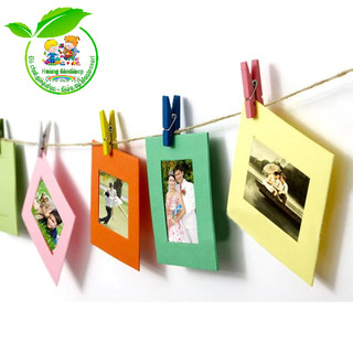 Túi 50 kẹp gỗ màu 4.5cm