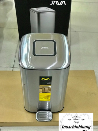 Thùng rác JAVA inox304 hàng cao cấp đạp vuông 9l ,12l,20l,30l
