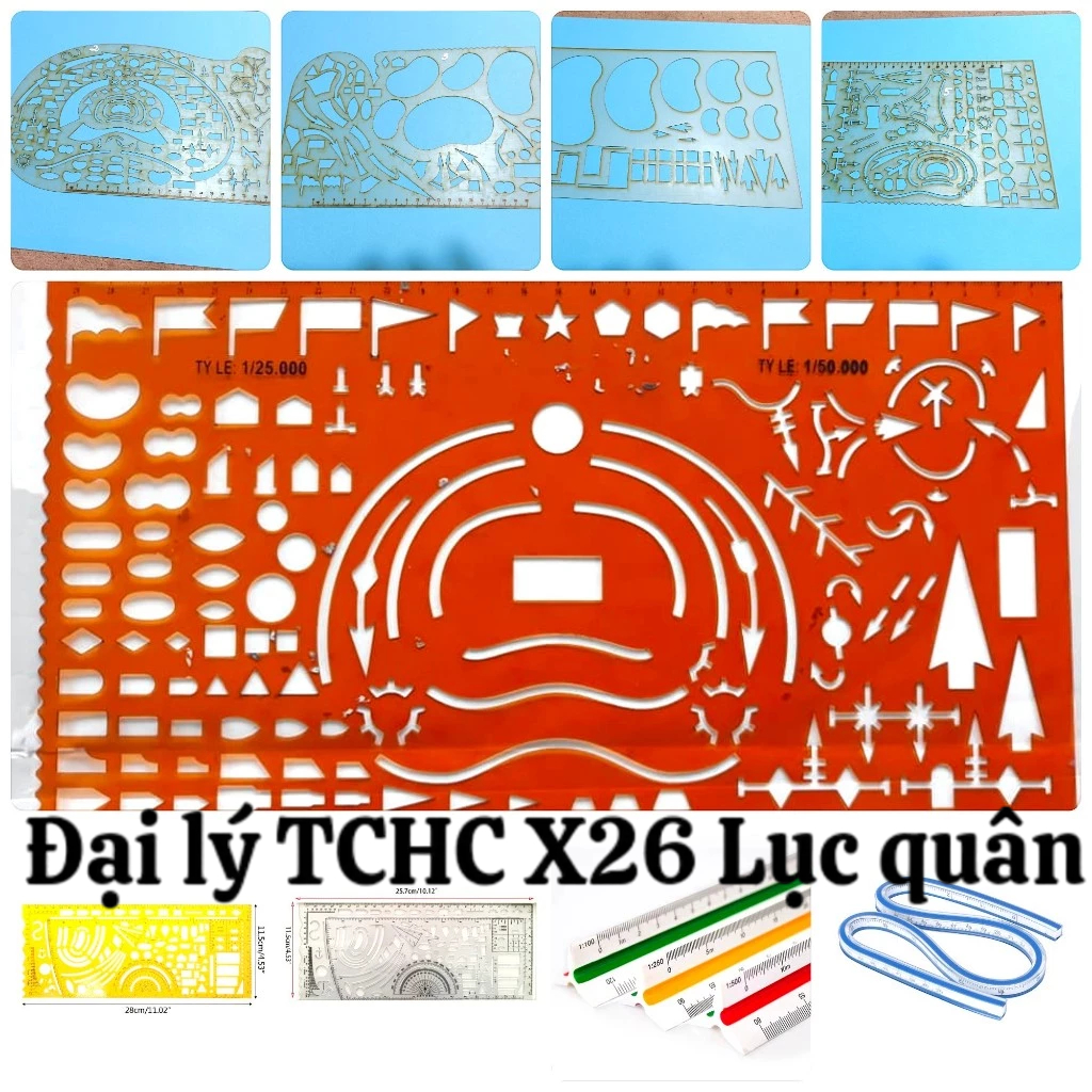 Thước chỉ huy tham mưu chính hãng chất lượng quân sự 19 mẫu
