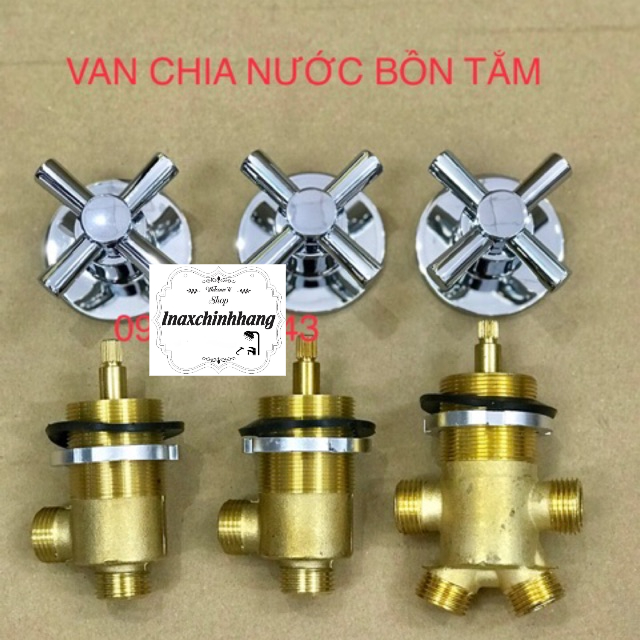 Van chia nước bồn tắm masage, cục chia nước nóng lạnh bồn tắm góc, ôvan, van chia 2, chia 4