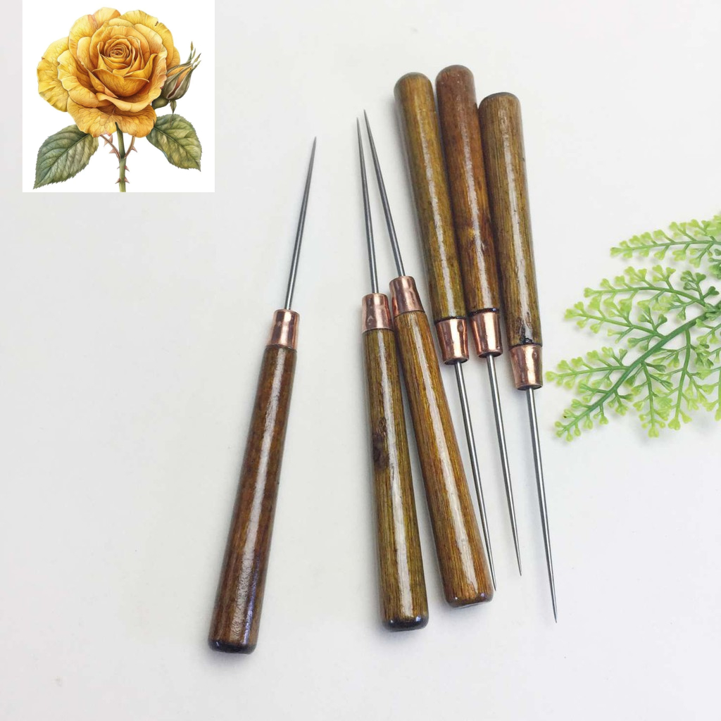 Cây dùi đục - dùi mũi nhọn cán gỗ 16cm